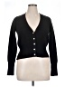 Aqua 100% Polyester Black Cardigan Size XL - photo 1