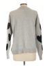 Newbury Kustom 100% Polyester Hearts Gray Pullover Sweater Size L - photo 2