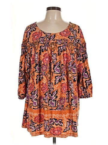Ulla Popken 3/4 Sleeve T-Shirt (view 1)