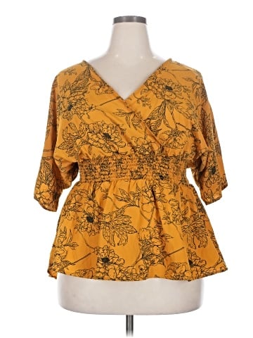 Blush 3/4 Sleeve Blouse (view 1)