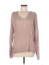 Listicle Metallic Pink Pullover Sweater Size M - photo 1