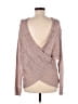 Listicle Metallic Pink Pullover Sweater Size M - photo 2