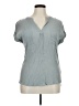 Peach Gray Short Sleeve Henley Size 1X - photo 1