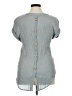 Peach Gray Short Sleeve Henley Size 1X - photo 2