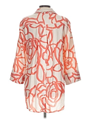Boho Chic Long Sleeve Button-Down Shirt (view 2)