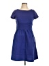 Elle Solid Blue Casual Dress Size 10 - photo 1