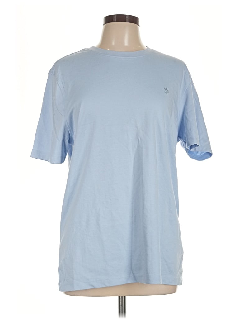 Pre-owned Dkny Short Sleeve T-shirt In Blue
