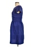 Elle Solid Blue Casual Dress Size 10 - photo 5