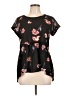 Jolt Black Short Sleeve Blouse Size L - photo 1