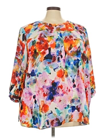 Not Your Daughter's Jeans 3/4 Sleeve Blouse (view 1)