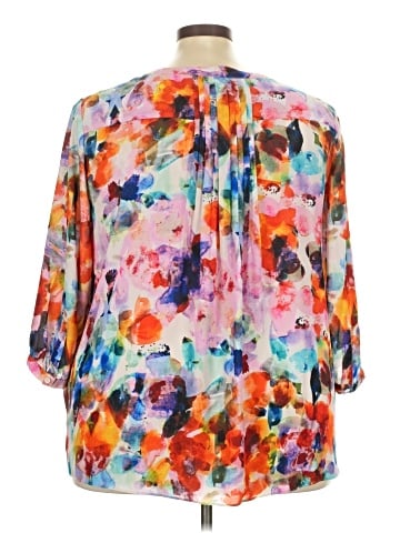 Not Your Daughter's Jeans 3/4 Sleeve Blouse (view 2)