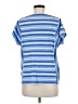 Lands' End 100% Cotton Stripes Blue Short Sleeve Top Size M (petite) - photo 2
