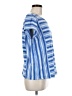 Lands' End 100% Cotton Stripes Blue Short Sleeve Top Size M (petite) - photo 4