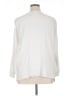 Fenini Solid White Long Sleeve Top Size XL - photo 2
