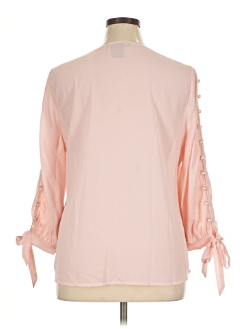 Midnight Velvet 3/4 Sleeve Blouse (view 2)