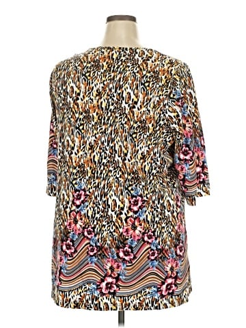Ulla Popken 3/4 Sleeve Blouse (view 2)