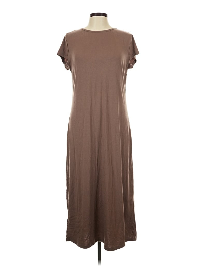 Pre-owned Assorted Brands Casual Dress In Brown