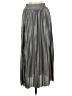 Studio West 100% Polyester Metallic Silver Formal Skirt Size S - photo 1