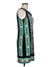Sandra Darren Graphic Teal Cocktail Dress Size 8 (petite) - photo 4