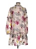 Miss Selfridge 100% Polyester Floral Pink Casual Dress Size 2 - photo 1