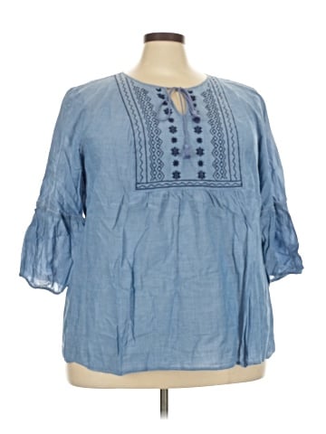 St. John's Bay 3/4 Sleeve Blouse (view 1)