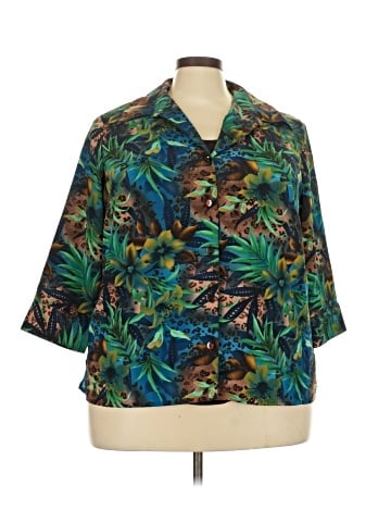 Notations 3/4 Sleeve Blouse (view 1)