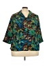 Notations 100% Polyester Tropical Teal 3/4 Sleeve Blouse Size 3X - photo 1
