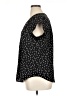 Monday Fun 100% Polyester Black Short Sleeve Blouse Size XL - photo 5