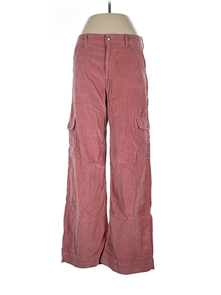 Pre-owned American Eagle Outfitters Cargo Pants In Burgundy