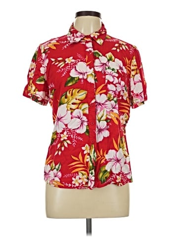 Basic Editions Short Sleeve Blouse (view 1)