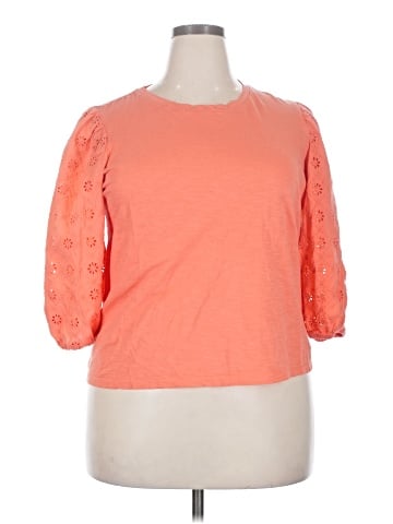 St. John's Bay 3/4 Sleeve Top (view 1)