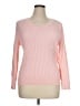 Karen Scott 100% Cotton Pink Pullover Sweater Size XL - photo 1