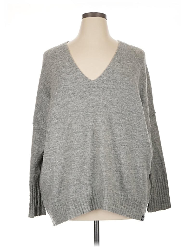 Pre-owned Superdry Pullover Sweater In Gray