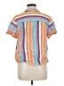 Unbranded Stripes Pink Short Sleeve Blouse Size M - photo 2
