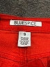 BLUE SPICE Solid Red Shorts Size 9 - photo 3