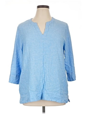 Lands' End 3/4 Sleeve Blouse (view 1)