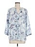 NYDJ Blue 3/4 Sleeve Blouse Size M - photo 1