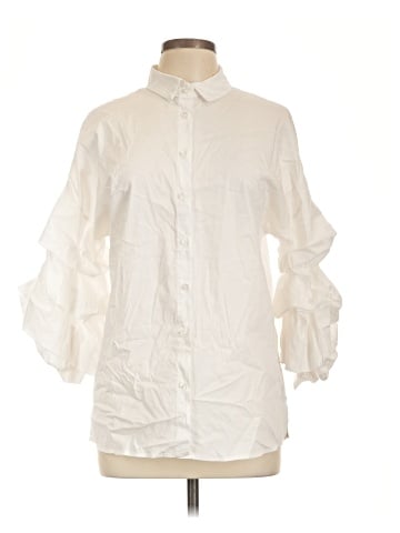 Assorted Brands 3/4 Sleeve Button-Down Shirt (view 1)