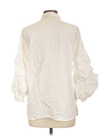 Assorted Brands 3/4 Sleeve Button-Down Shirt (view 2)