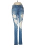 Flying Monkey Hearts Blue Jeans Size 28 waist - photo 1