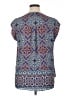 Black Rainn 100% Polyester Graphic Blue Sleeveless Blouse Size XL - photo 2