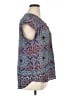 Black Rainn 100% Polyester Graphic Blue Sleeveless Blouse Size XL - photo 4