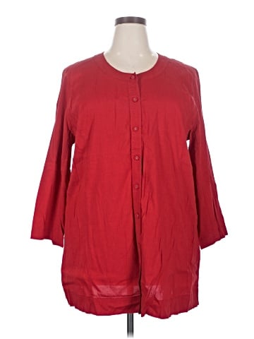 Eileen Fisher 3/4 Sleeve Button-Down Shirt (view 1)