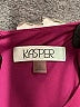 Kasper Solid Burgundy Cocktail Dress Size 4 - photo 7