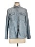 J.Crew Blue Long Sleeve Button-Down Shirt Size L (petite) - photo 1