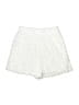 Shein 100% Polyester Hearts Ivory Shorts Size 6 - photo 1