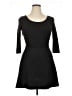 Delirious Solid Black Casual Dress Size XL - photo 1