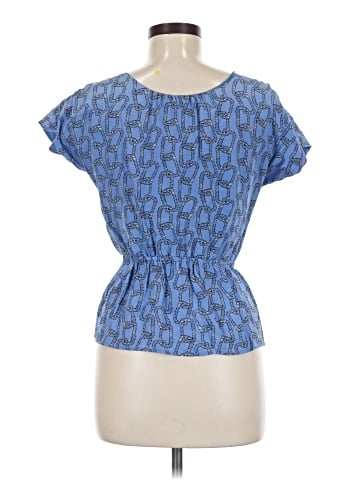 Leona by Lauren Leonard Short Sleeve Silk Top (view 2)