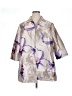 Chico's 100% Polyester Print Purple Raincoat Size XL - photo 1