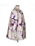 Chico's 100% Polyester Print Purple Raincoat Size XL - photo 4